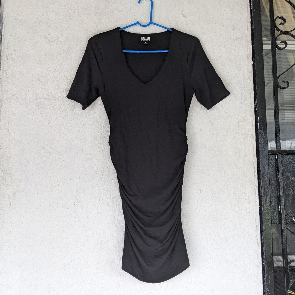 New York & company Soho black short sleeve dress